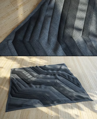 Square carpet 3d model
