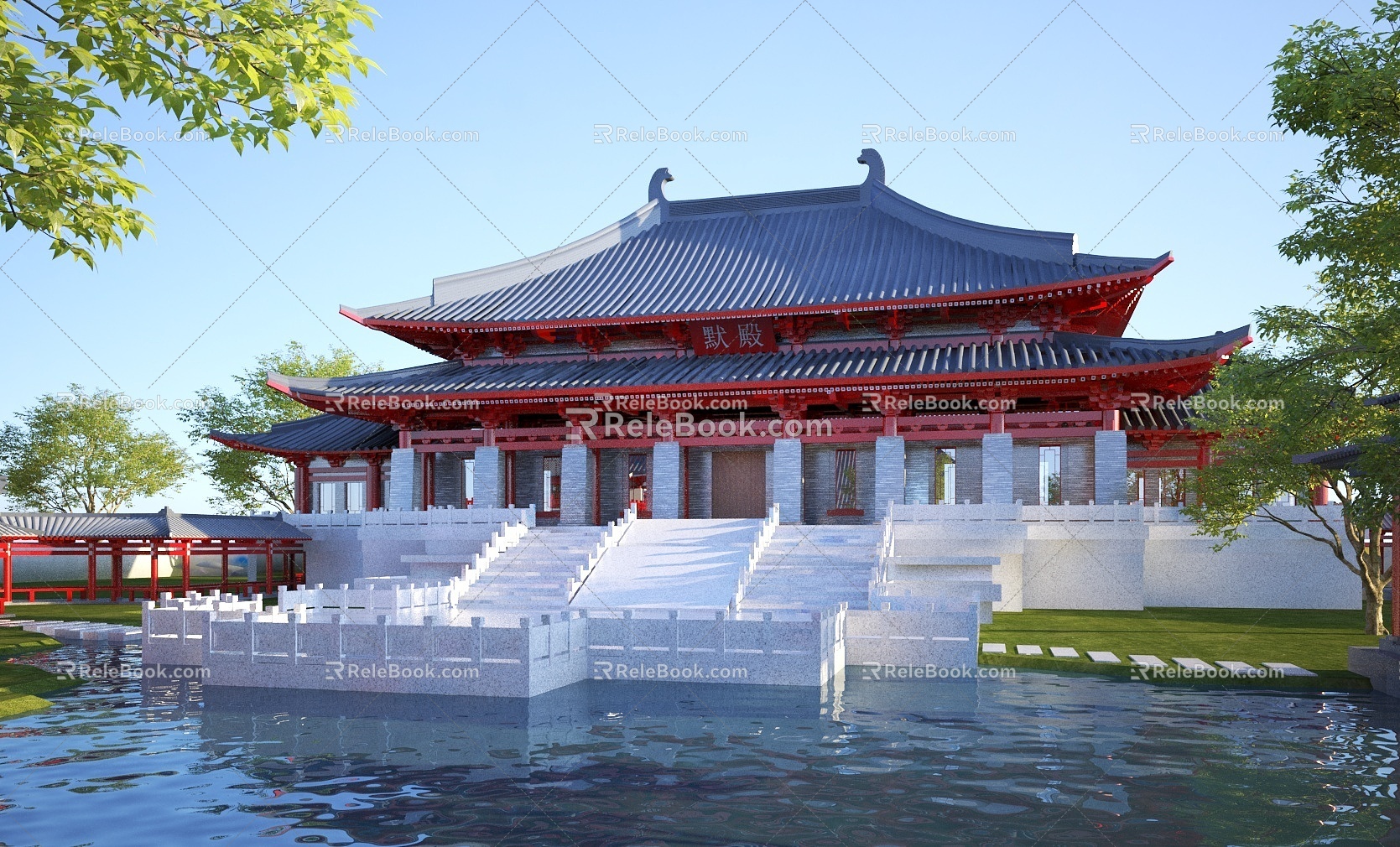 chinese architecture 3d model