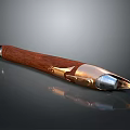 Elegant Wooden Metallic Pen With Shiny Finish And Sleek Design For Daily Writing Use