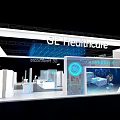 GE Healthcare Exhibition Booth With Modern Design And Medical Equipment