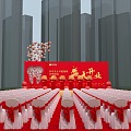 Stage Meichen Opening Ceremony Red Balloon 3d model