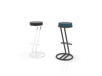 Modern Bar Stool Chair 3d model