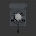 Industrial Metal Mechanical Equipment With Gray Structure And White Cylinder Top