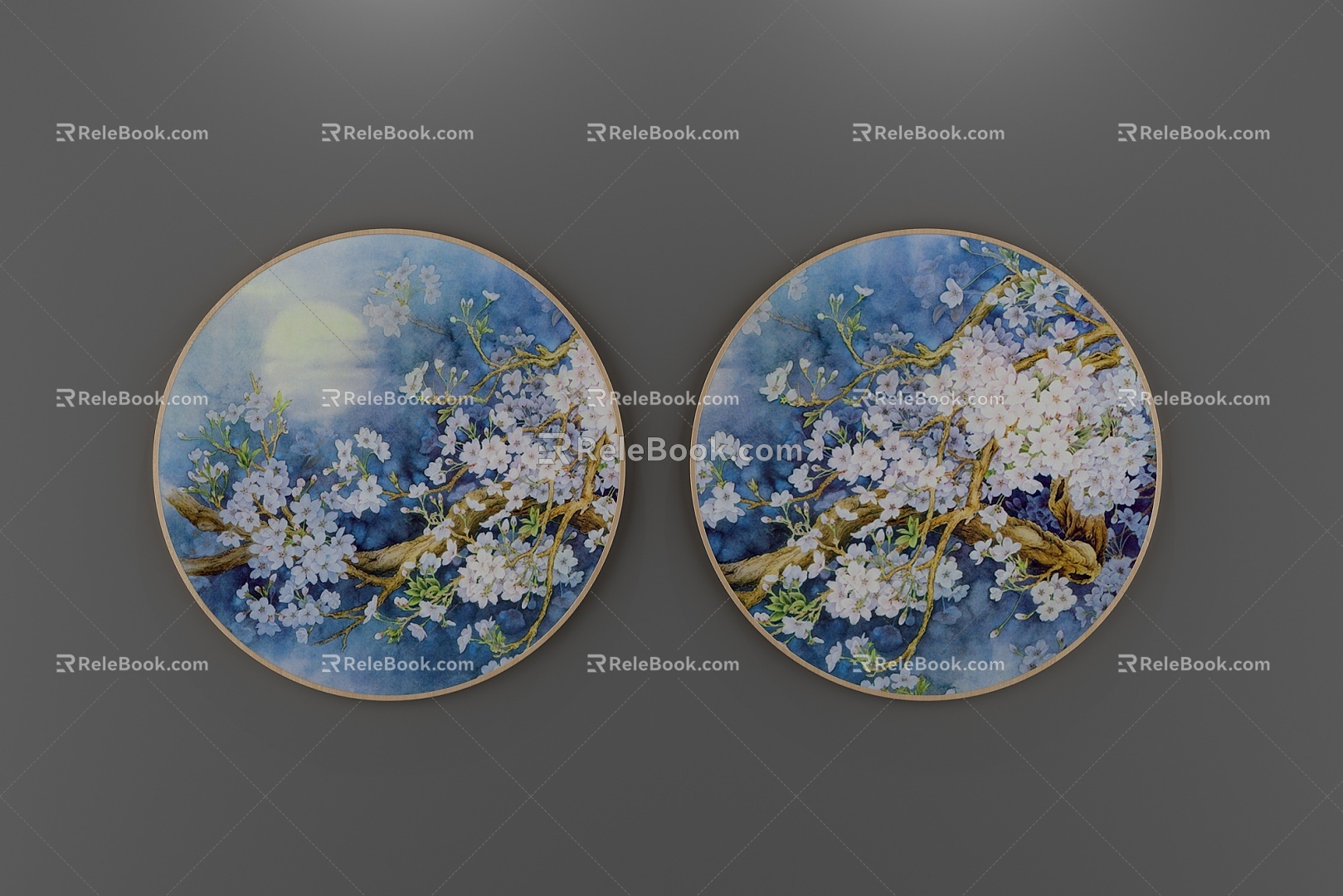 New Chinese Decorative Painting 3d model