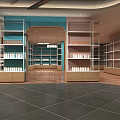 Modern Supermarket Grocery Store Interior With Organized Shelves And Fresh Produce