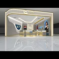 China Gold Jewelry Store Modern Interior With Glass Display Counters Warm Lighting And Elegant Cabinets