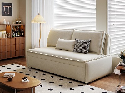 Cream Home Living Room model