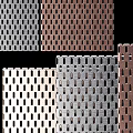 Colored Perforated Metal Mesh Panels With Various Hole Patterns And Finishes