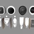 Contemporary Urinals Featuring Various Modern Designs and Sleek White Black Styles