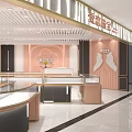 Elegant Jewelry Store Interior With Glass Display Cases And Modern Counter Design
