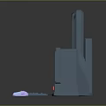 Modern Computer Setup With Main Monitor Small Screens Keyboard And Mouse