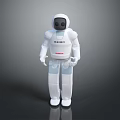 Game Movie Character PELMO Honda White Robot Standing Pose Design