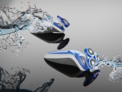 Water shaver razor model