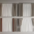 Various Curtain Styles With Beige Brown And White Colors For Interior