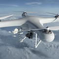 Modern Drones 3d model