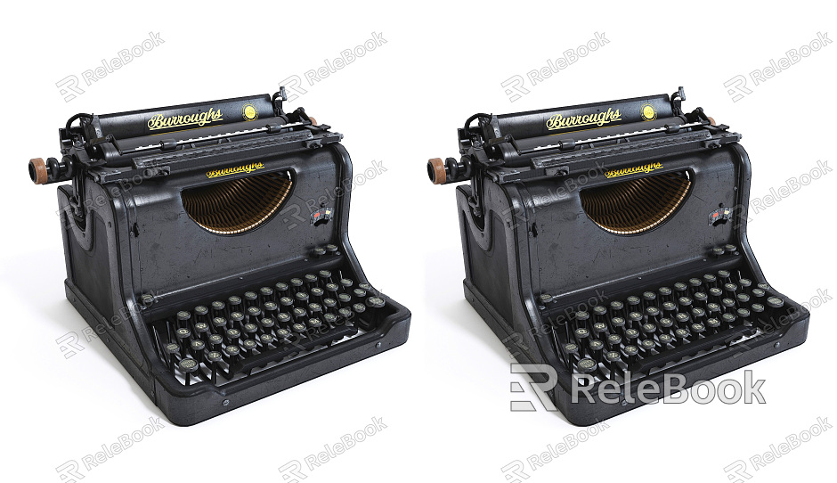 retro typewriter traditional old typewriter black code word machine typewriter old typewriter model