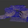 Natural Layered Rock Structure With Stacked Stone Layers And Textured Surface