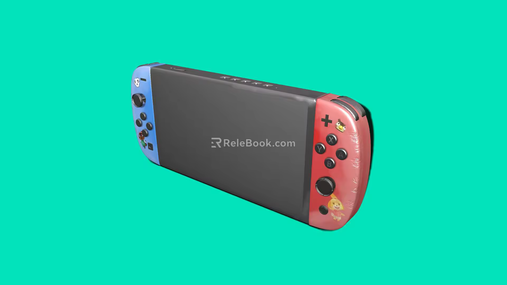Modern game console Nintendo Switch 3d model