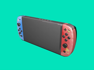 Modern game console Nintendo Switch 3d model