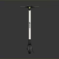 Modern Electric Scooter With Black Body White Handlebar And Wheels For Urban Commuting