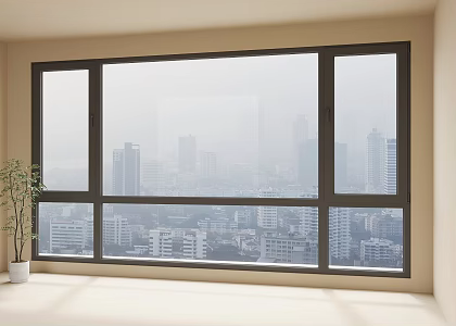 Balcony window sealing 3d model