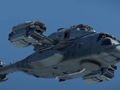 modern helicopter gunship model