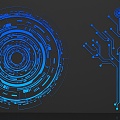 Technology Round Branch 19 3d model