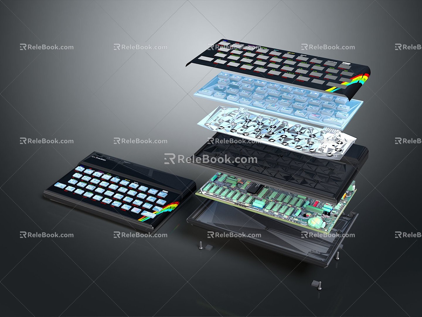 Keyboard Wireless Keyboard Computer Configuration Bluetooth Keyboard Gaming Keyboard Mechanical Keyboard Women's Keyboard 3d model