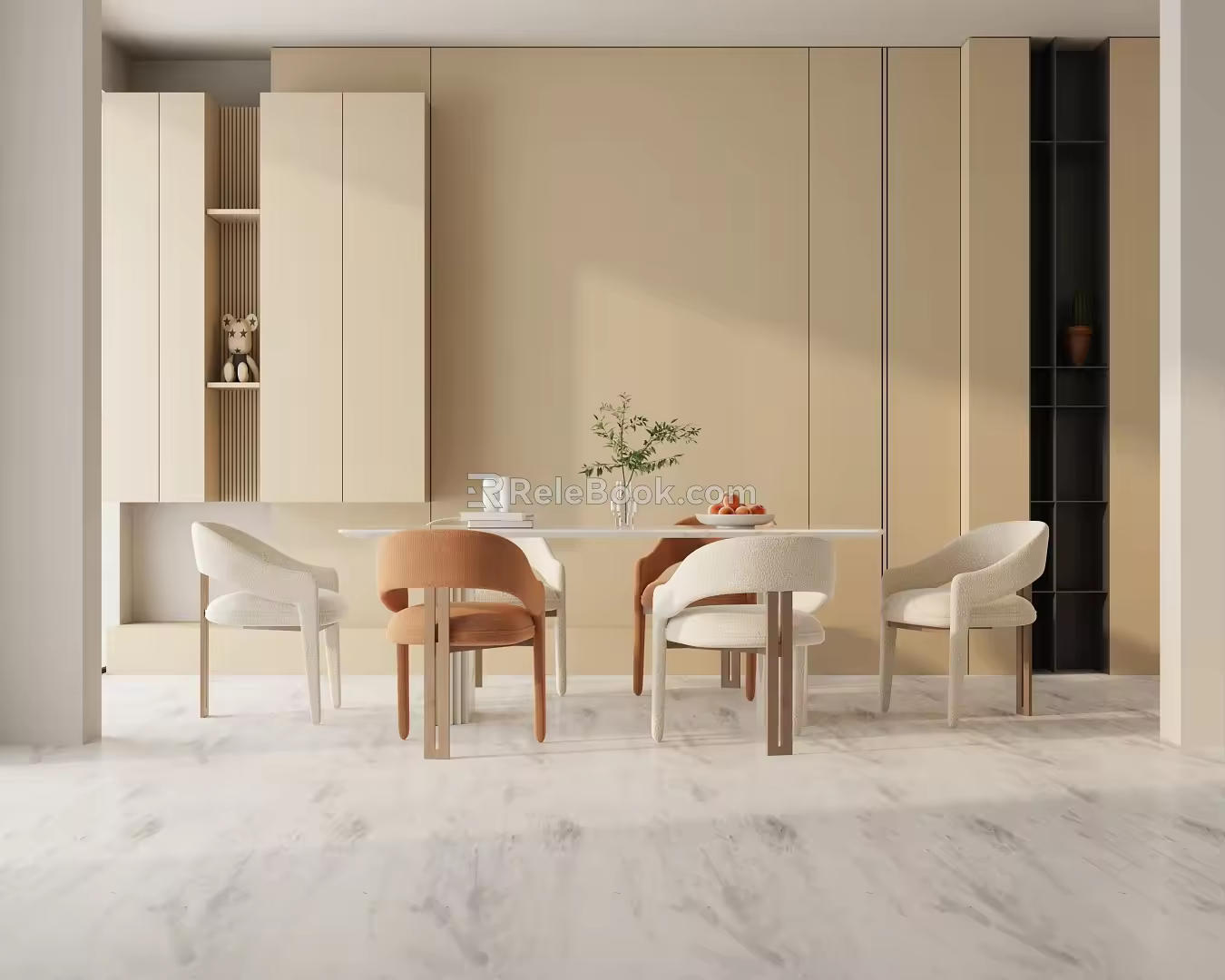 Modern table combination 3d model