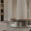 Modern Basement Interior Design With Sofa Coffee Table Projector And Staircase