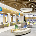 Modern Hall Convenience Service Center 3d model