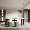 Modern study 3d model