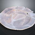 Artistic Handcrafted Stone Sculpture With Circular Irregular Edge And Textured Surface