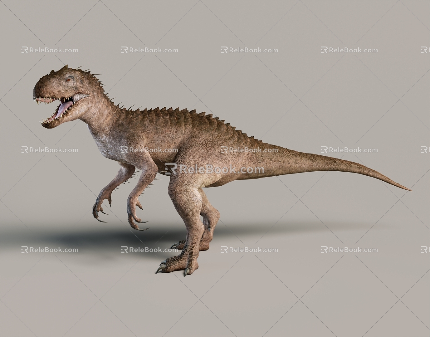 Modern Dinosaur Binding Jurassic Paleontology Toy Hand-held Ornaments Popular Science Museum Exhibition Hall 3d model