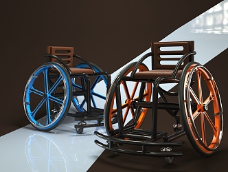 Modern Wheelchair 3d model