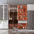 Modern Wine Cabinet 3d model