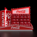 Coca-Cola Retail Commercial Display Equipment With Illuminated Sign And Multiple Shelves