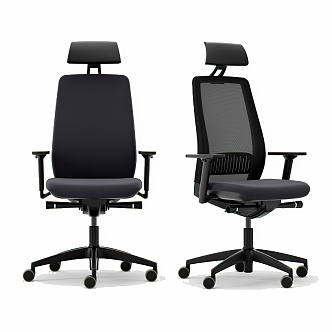 Modern Office Chair Simple Office Chair Combination 3d model