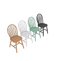 Black Wooden Accent Chairs With Slat Back And Straight Legs Minimalist Design