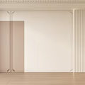 French background wall gypsum line background wall 3d model