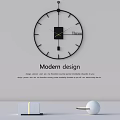 Simple Wall Clock Clock 3d model