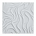 White Wavy 3D Textured Wall Decor For Modern Interior Design 3d model