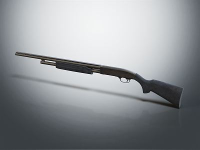 modern shotgun antique shotgun vintage shotgun 3d model