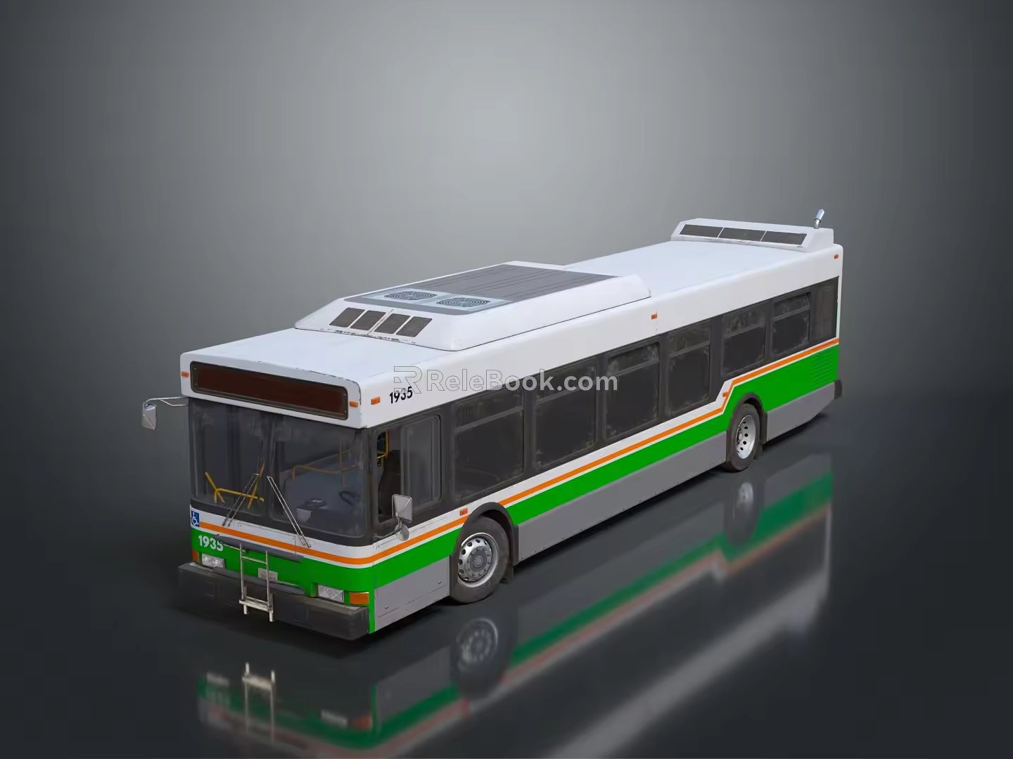 Modern Bus City Bus Big Bus Bus CMB 3d model