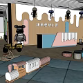 Bright Kindergarten Interior With Colorful Play Area Safe Toys And Child Friendly Design