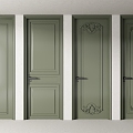 French Single Door 3d model