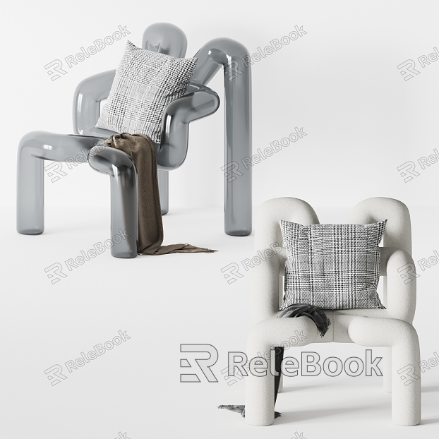 Modern single chair leisure chair combination model