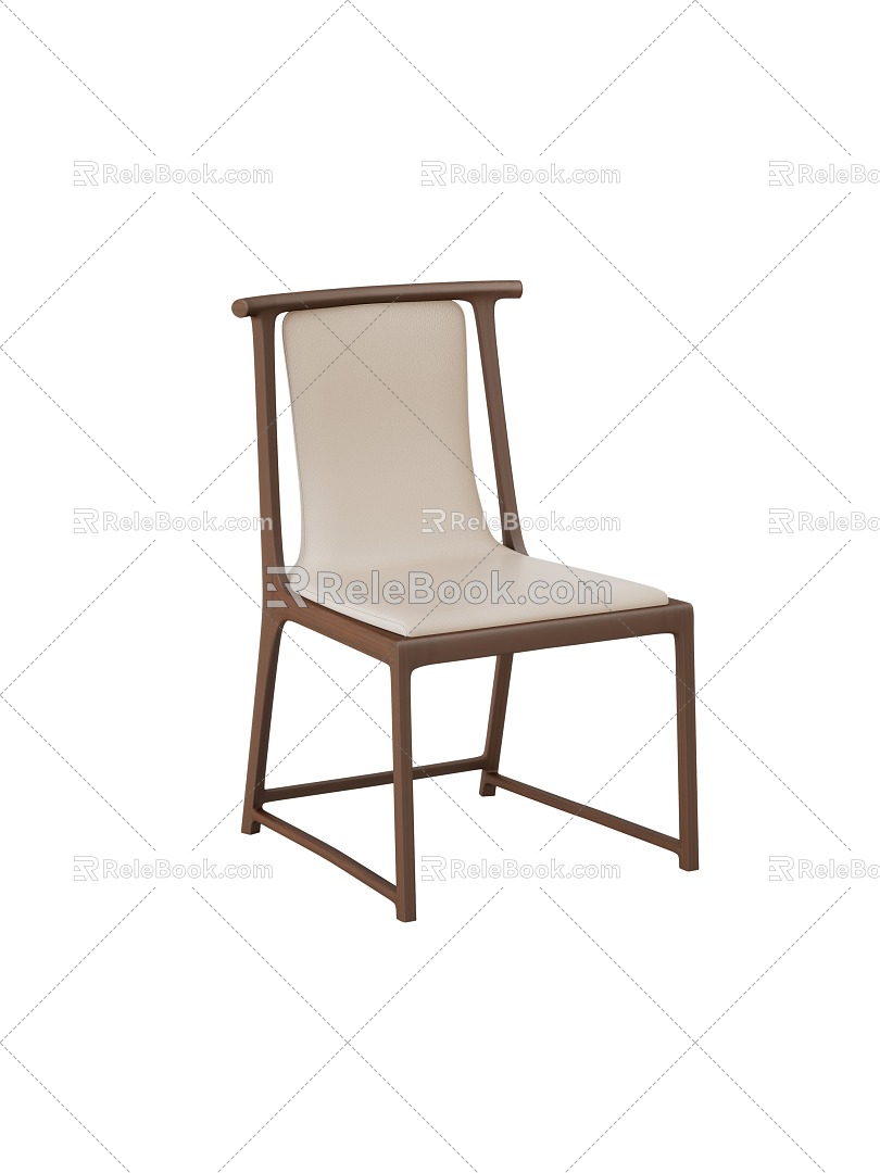 New Chinese Dining Chair Dining Chair 3d model