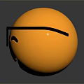 Stylish Yellow Sphere Life Accessory Wearing Black Glasses Modern Decorative Look