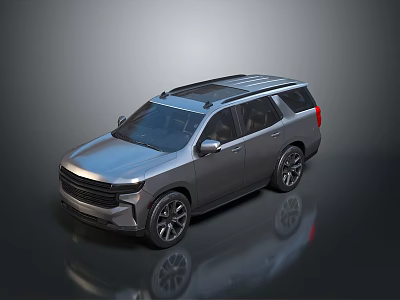 Silver SUV Car With Modern Design Roof Rack Sleek Exterior And Black Alloy Wheels 3d model